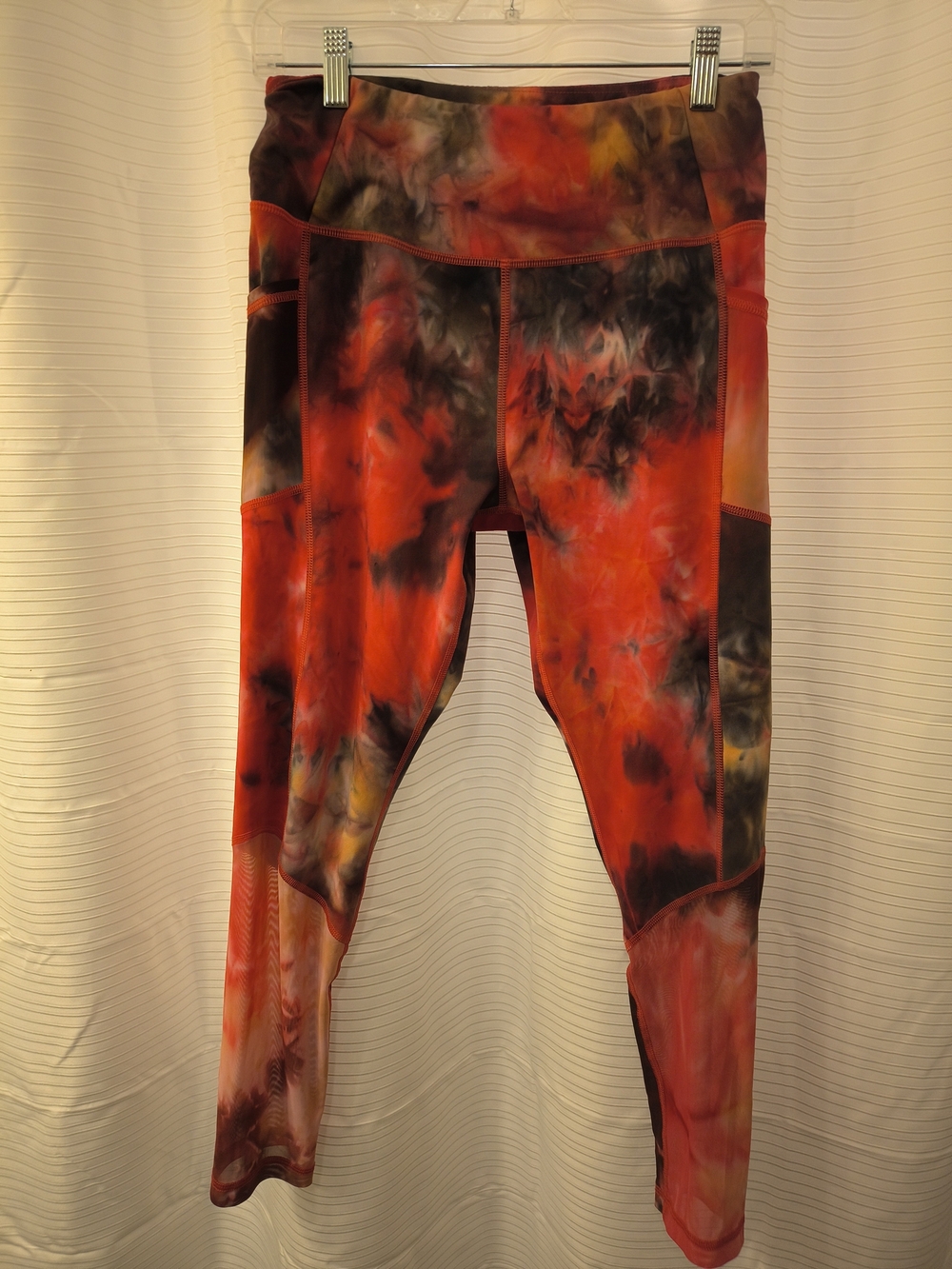 Women's Tie-Dye Performance Joggers - Orange/Black